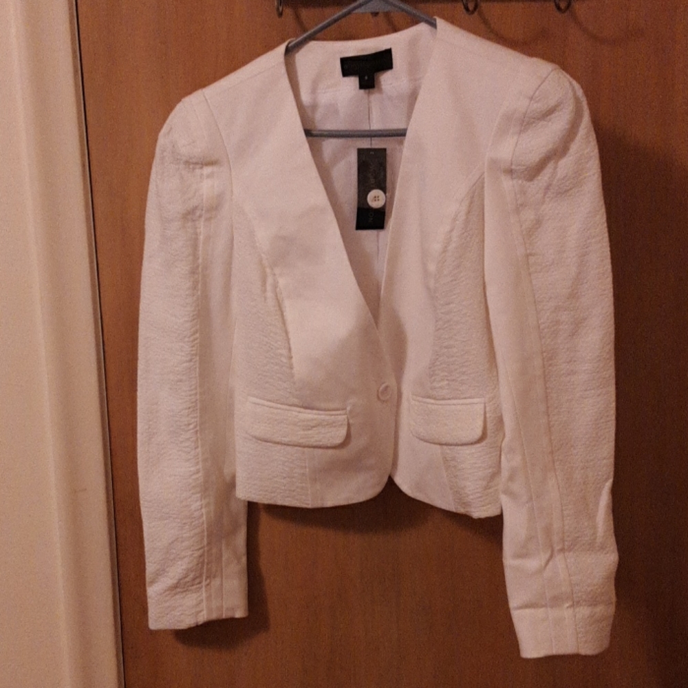 Worthington off white snake womens blazer size 6